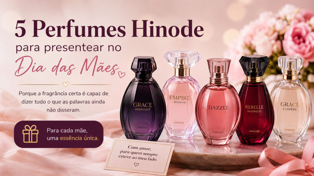 5 perfumes hinode para presentear no dia das mães
